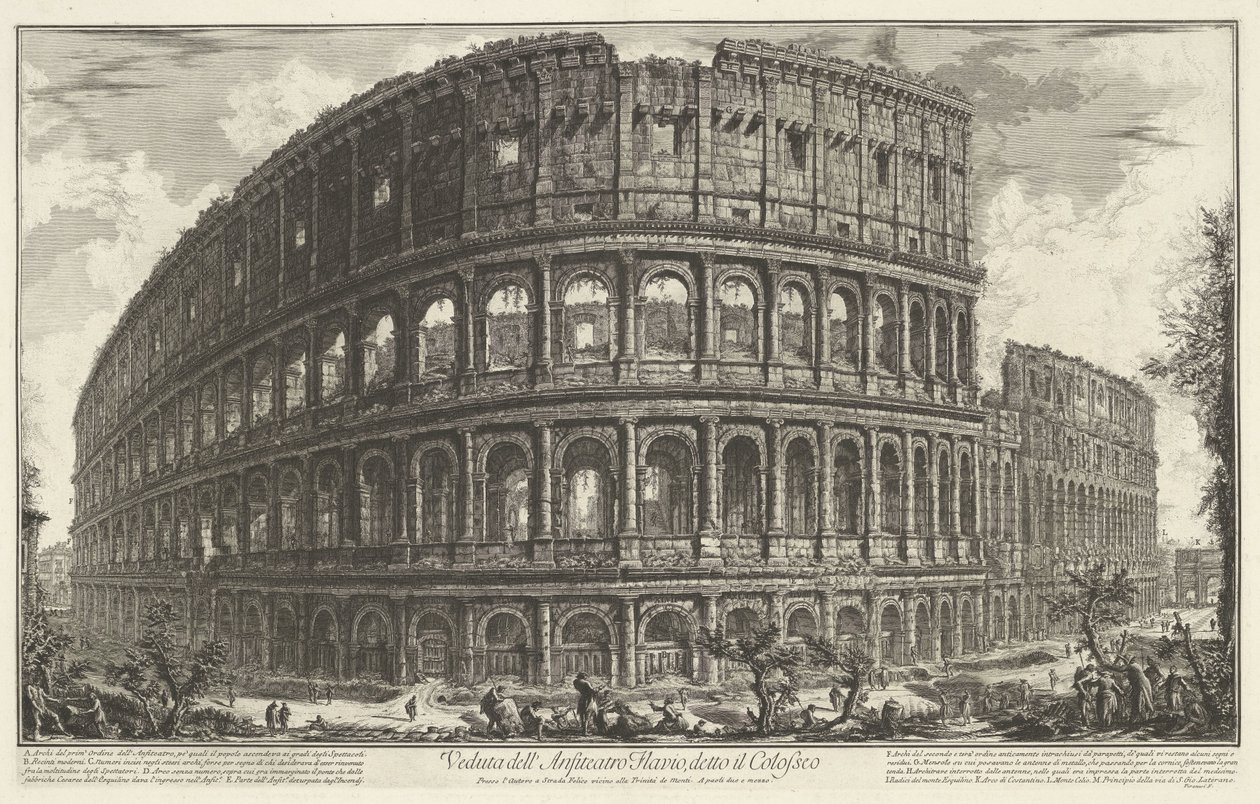 Kolosseum in Rom von Giovanni-Battista Piranesi