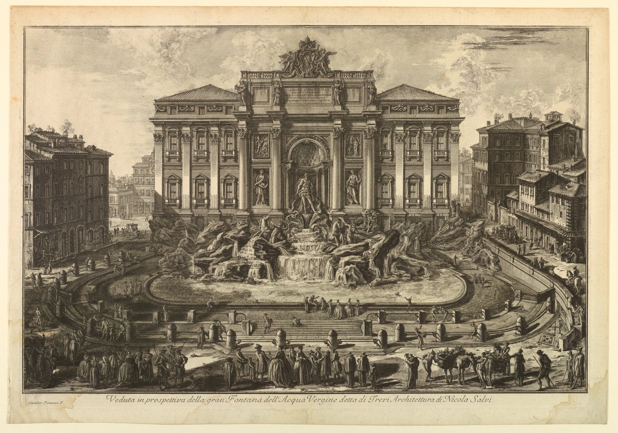 Trevi-Brunnen von Giovanni Battista Piranesi