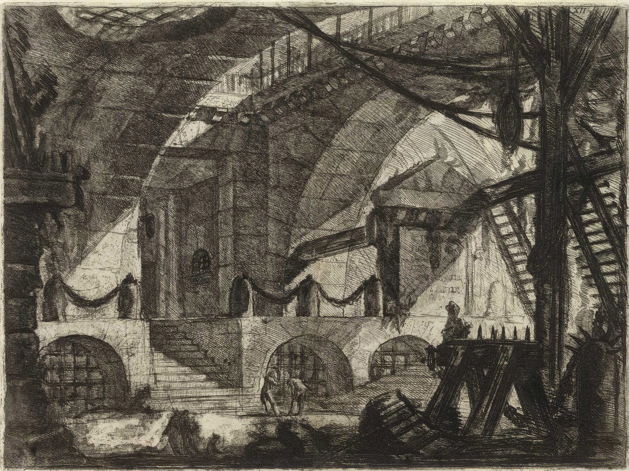 Aus der Serie Die imaginären Gefängnisse von Giovanni Battista Piranesi