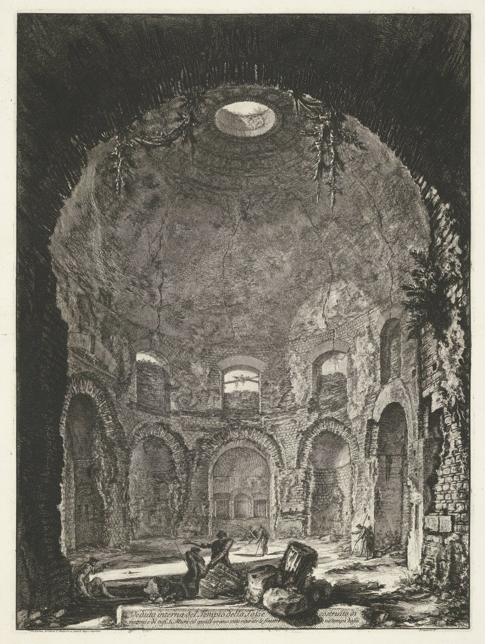 Innenansicht des Tempio della Tosse bei Tivoli von Giovanni Battista Piranesi