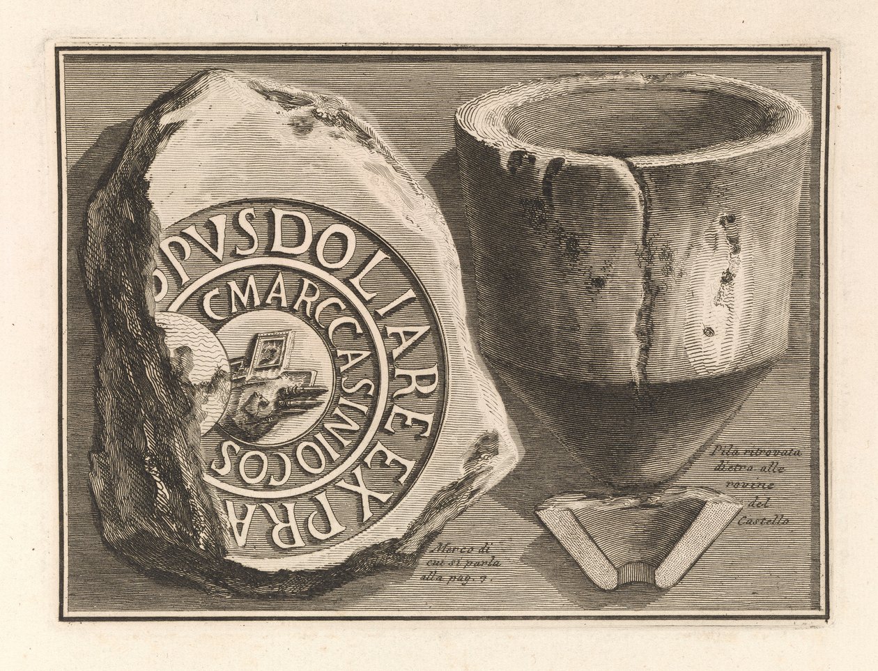 Die Ruinen des Schlosses von Giovanni Battista Piranesi