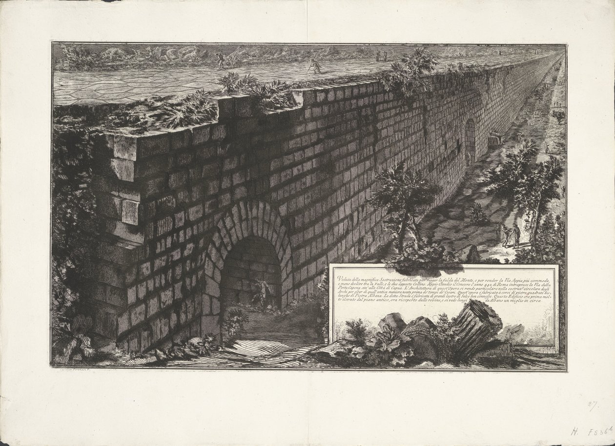 Mauerbau von Giovanni Battista Piranesi