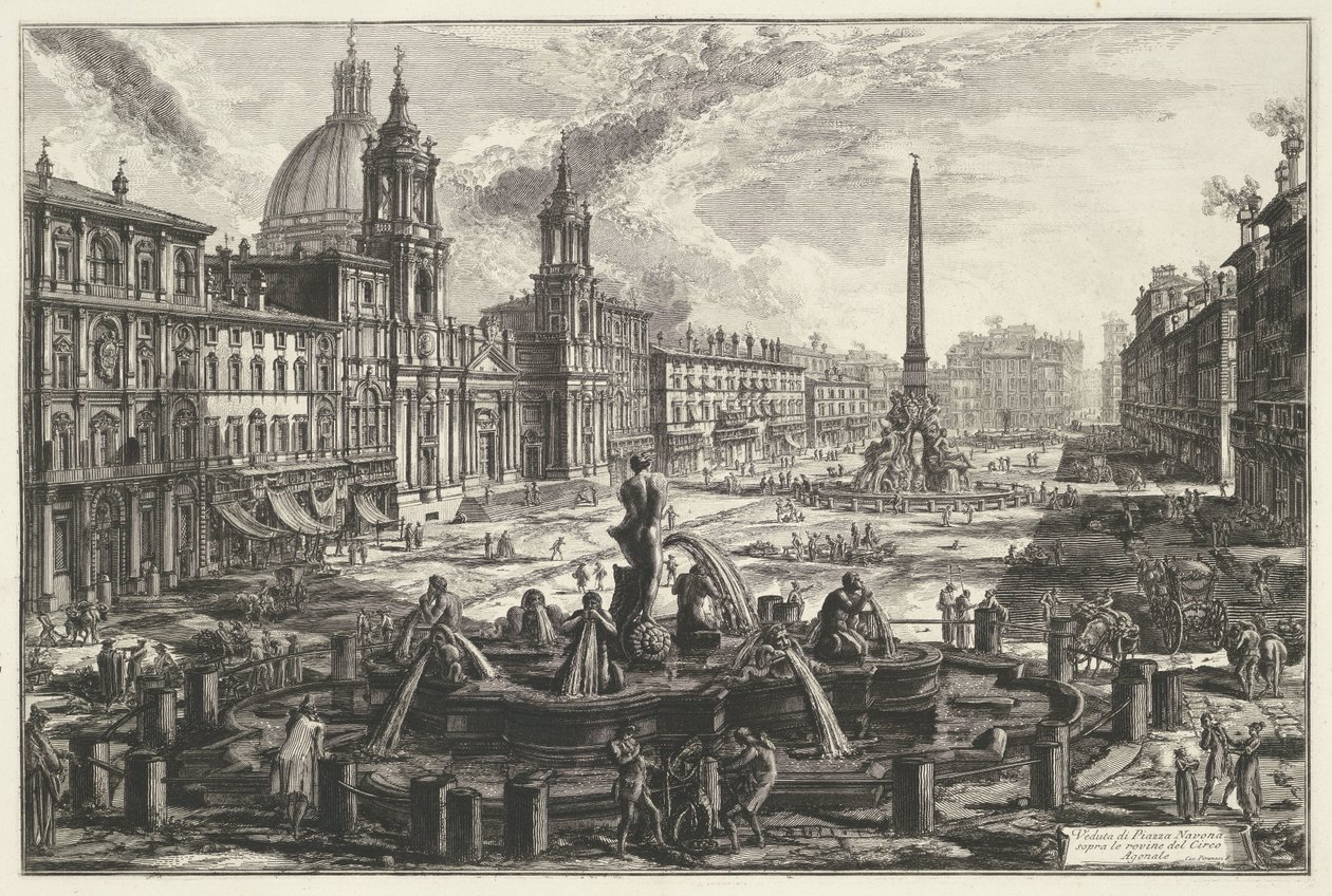 Piazza Navona in Rom von Giovanni Battista Piranesi