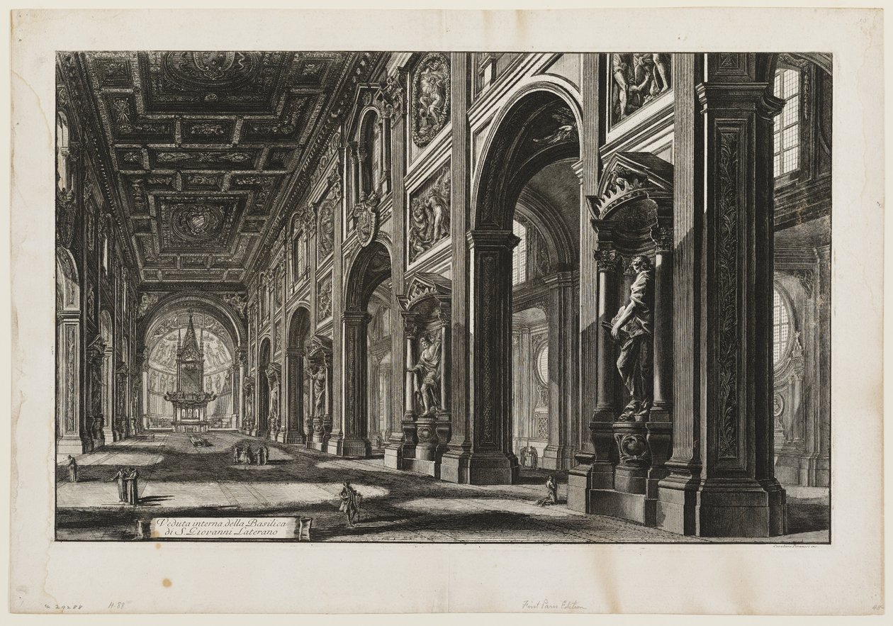 S. Giovanni Laterano, Innenansicht von Giovanni Battista Piranesi