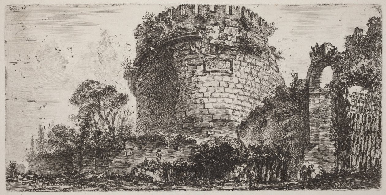 Grabmal der Metella, genannt Capo di Bove von Giovanni Battista Piranesi