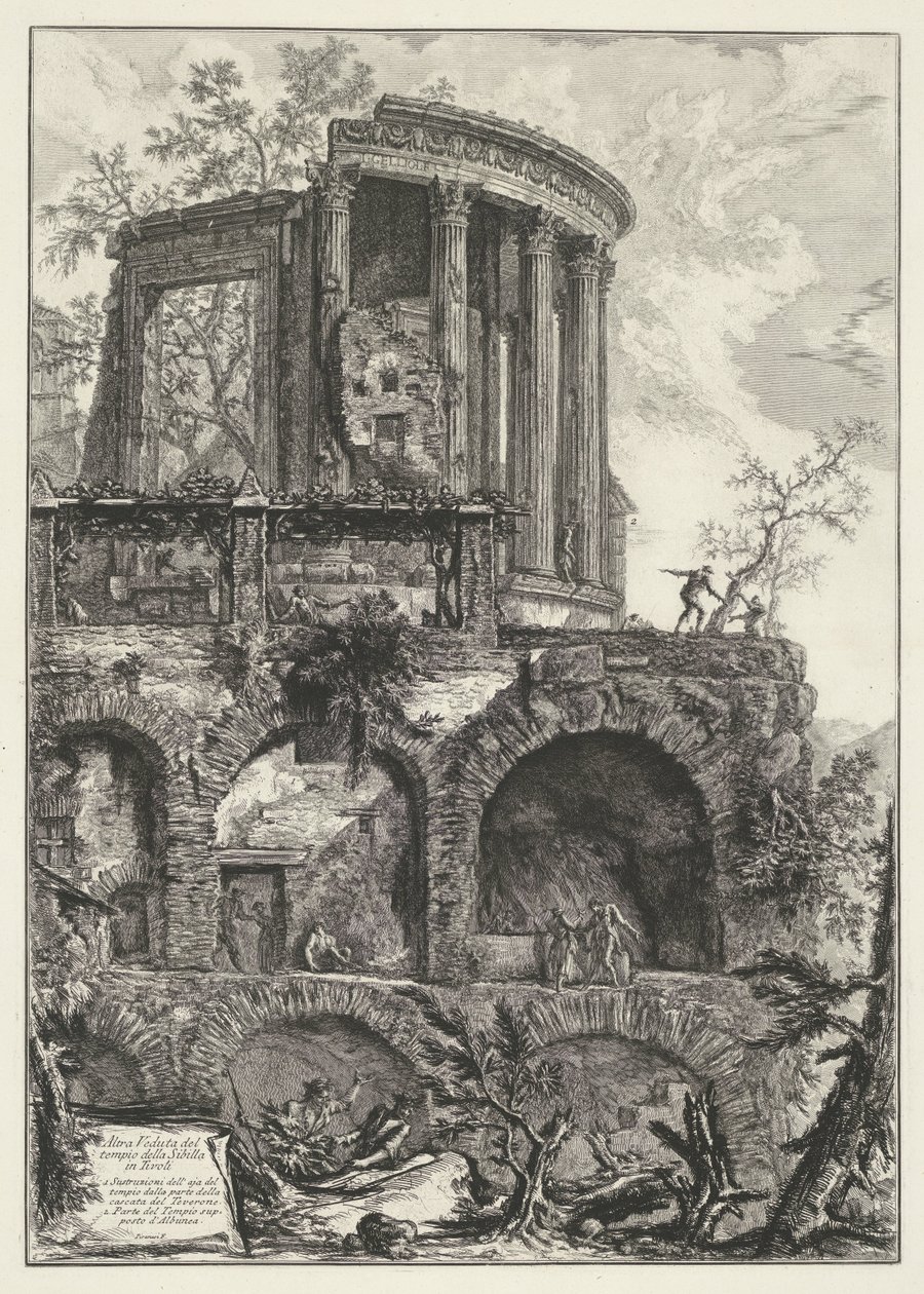 Tempel der Vesta in Tivoli von Giovanni Battista Piranesi