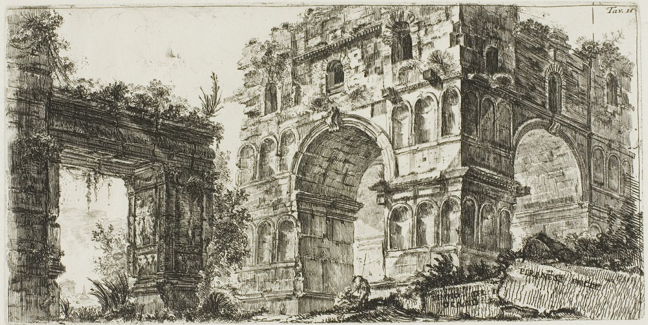 Tempel des Janus, Tafel 11 aus Einige Ansichten von Triumphbögen und anderen Denkmälern von Giovanni Battista Piranesi