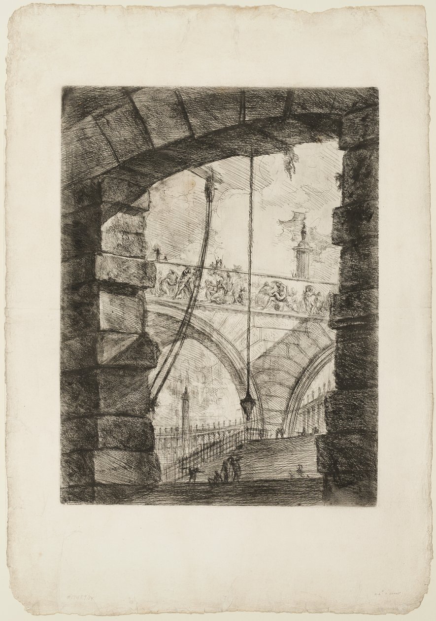 Die große Piazza, Platte 4 aus Imaginäre Gefängnisse von Giovanni Battista Piranesi