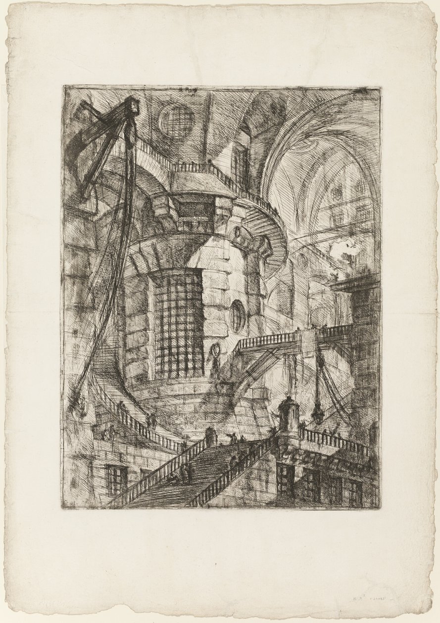 Der Runde Turm, Platte 3 aus Imaginäre Gefängnisse von Giovanni Battista Piranesi