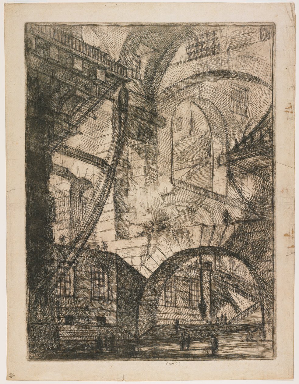 Das rauchende Feuer von Giovanni Battista Piranesi