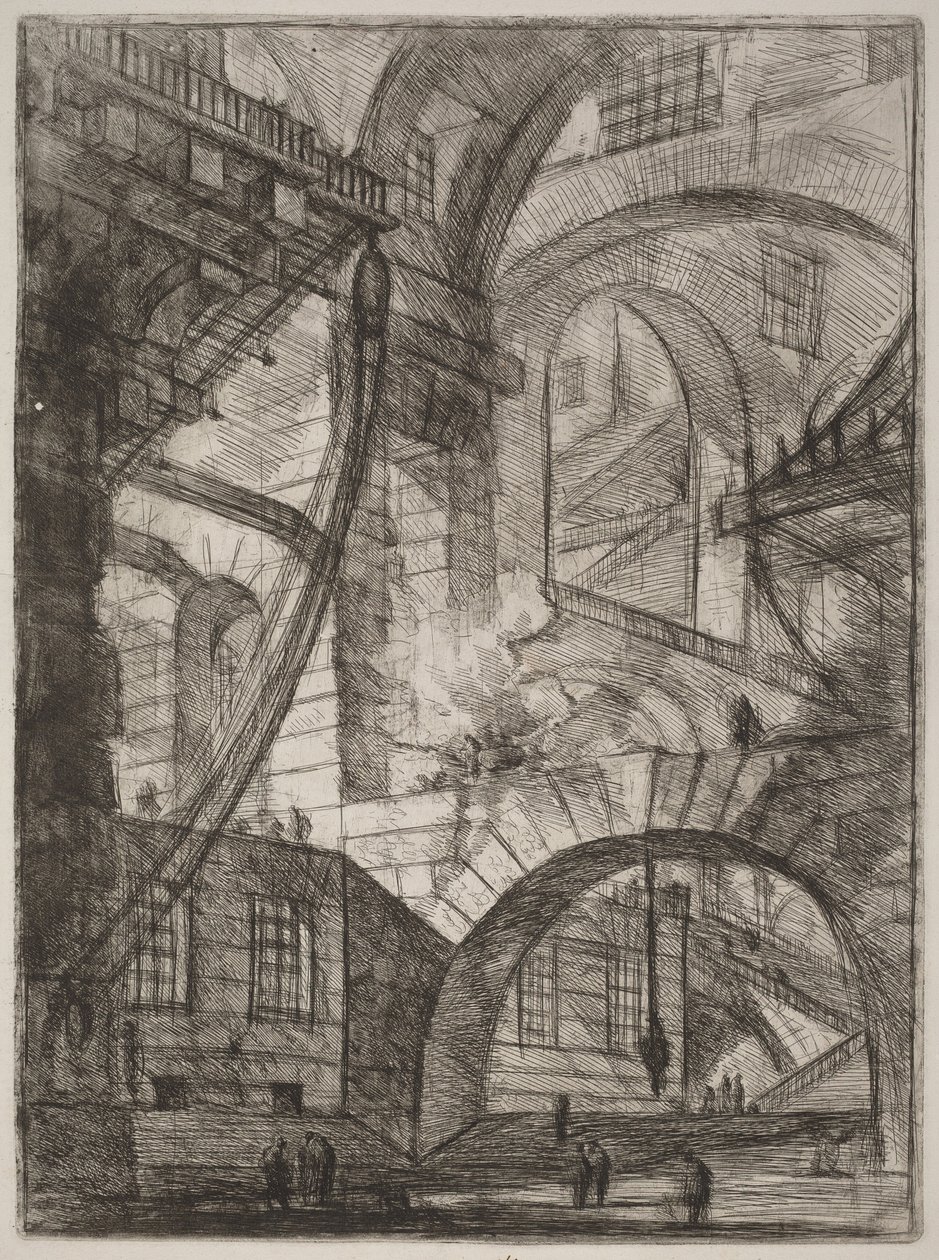 Das rauchende Feuer von Giovanni Battista Piranesi