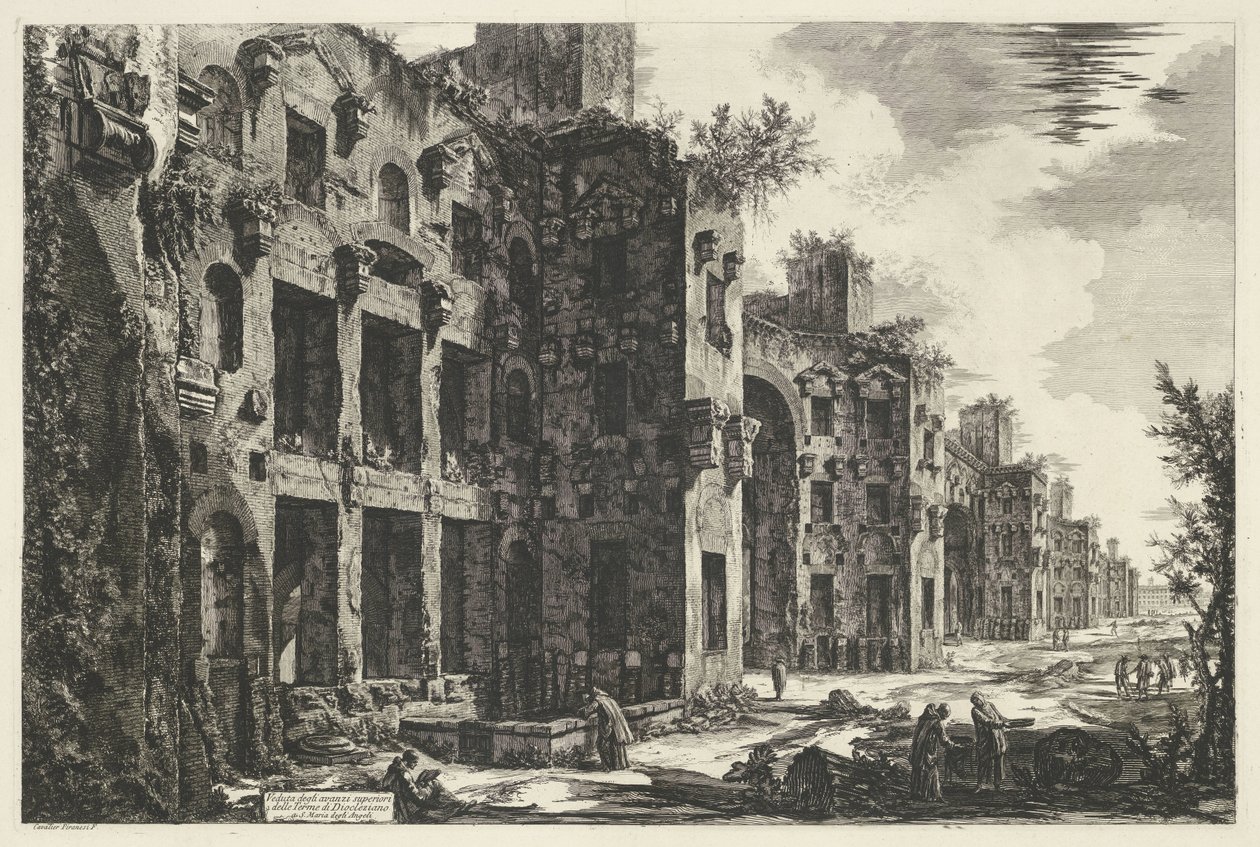 Thermen des Diokletian in Rom von Giovanni Battista Piranesi