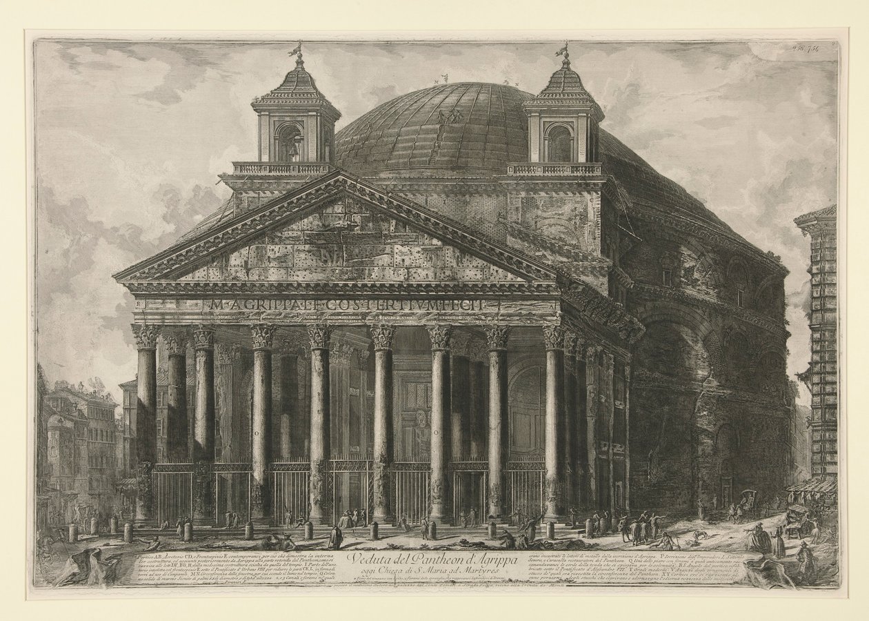 Ansicht des Pantheon von Giovanni Battista Piranesi