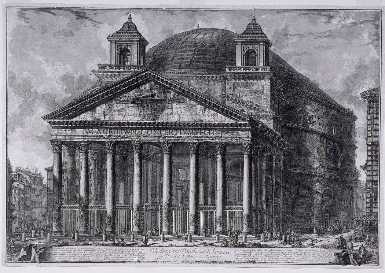 Ansicht des Pantheon von Agrippa, ca. 1761 von Giovanni Battista Piranesi