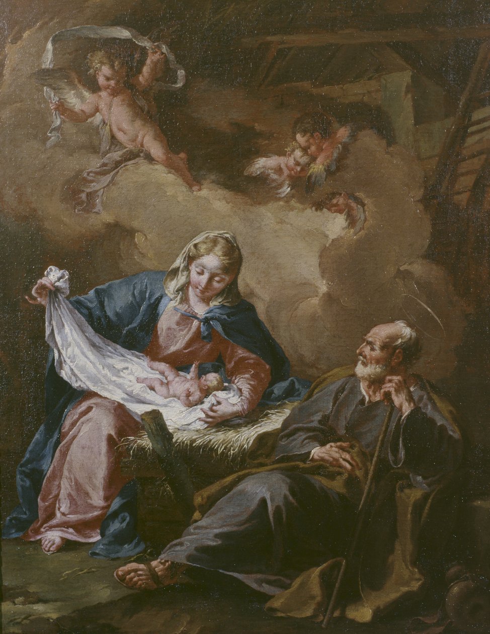 Heilige Familie um 1730-40 von Giovanni Battista Pittoni