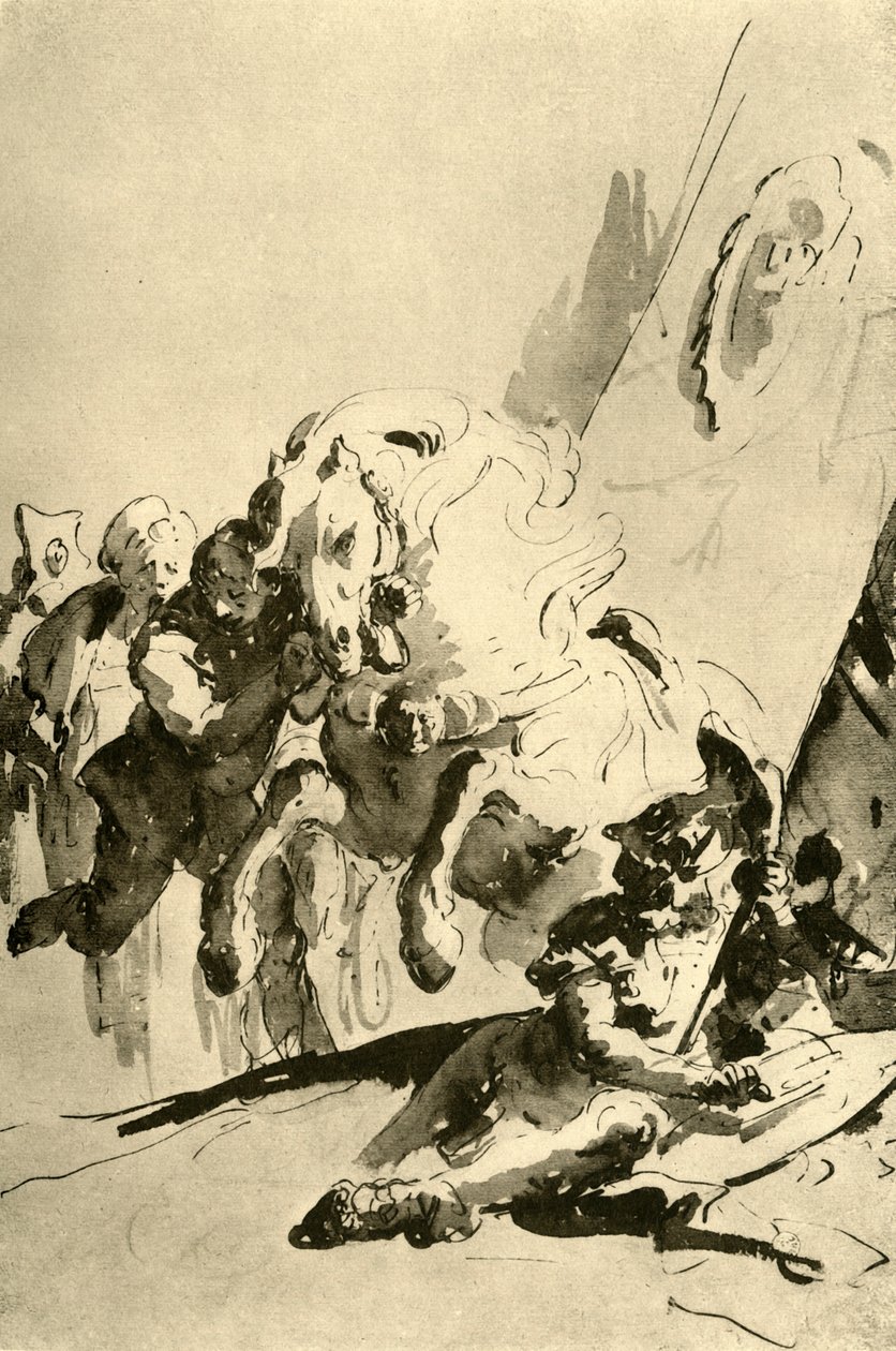 Alexander und Bucephalus, Mitte des 18. Jahrhunderts, 1928 von Giovanni Battista Tiepolo
