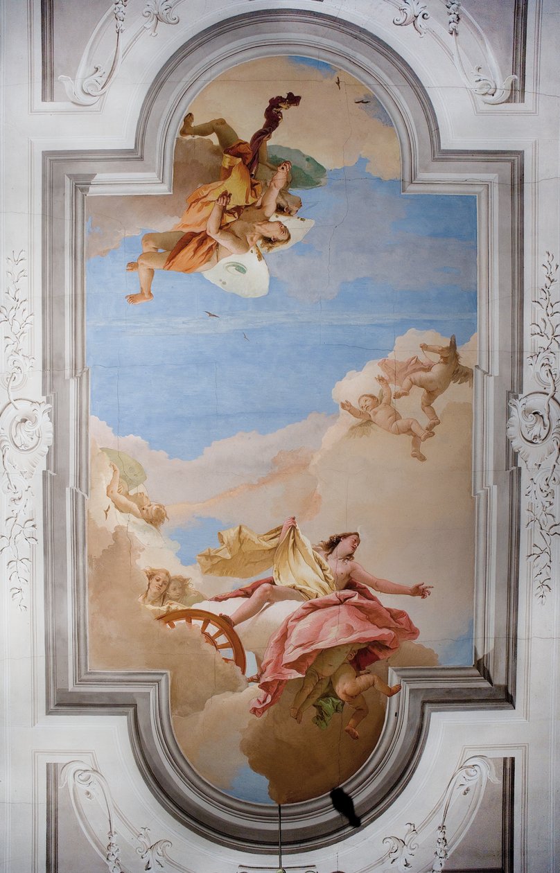 Decke der Eingangshalle in der Palazzina, 1757 von Giovanni Battista Tiepolo