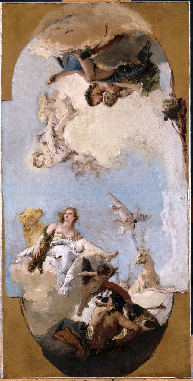 Diana, Apollo und Nymphen von Giovanni Battista Tiepolo