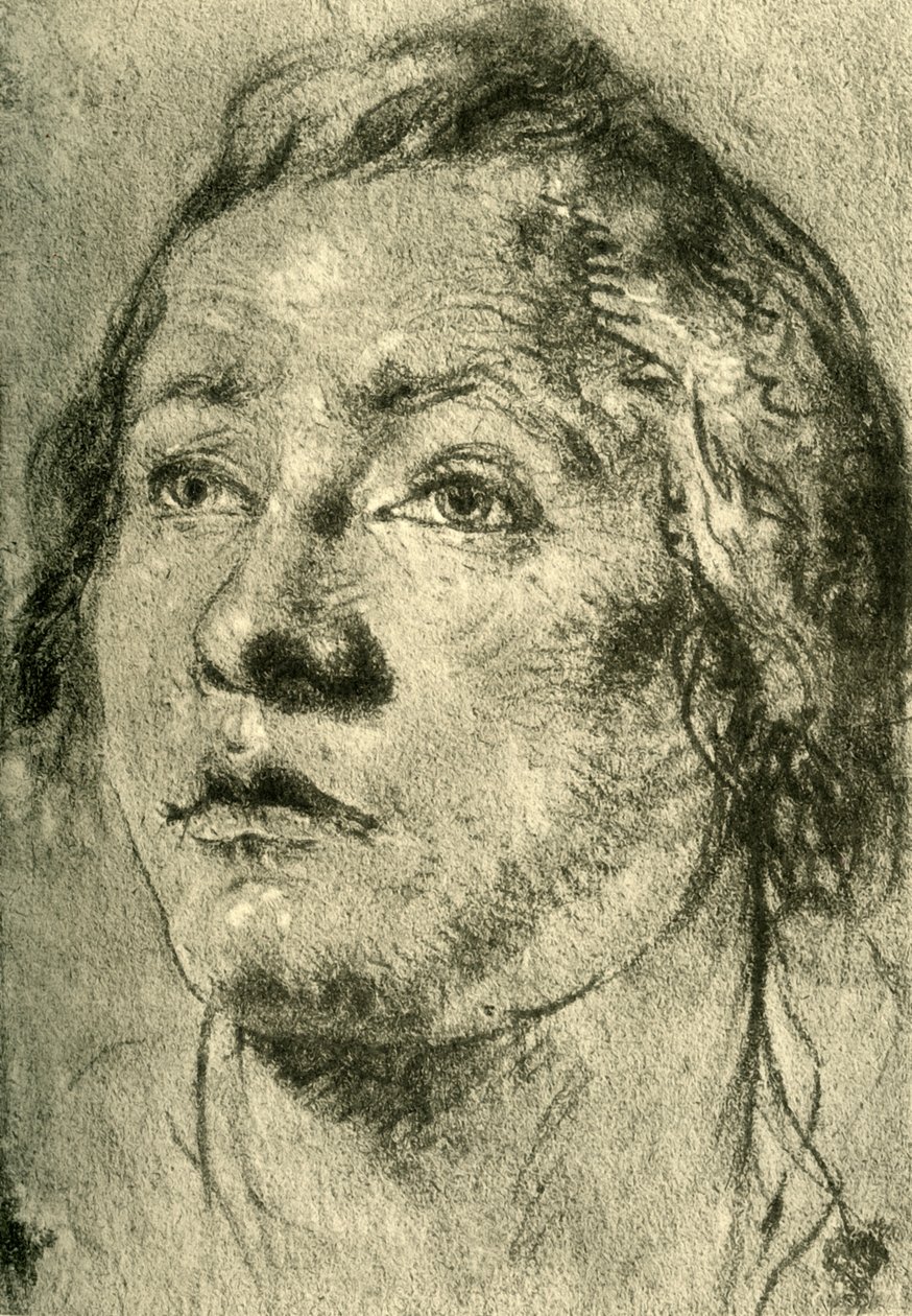 Kopf eines jungen Mannes, Mitte 18. Jahrhundert, 1928 von Giovanni Battista Tiepolo