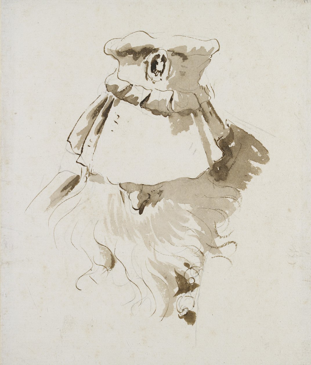 Kopf eines bärtigen Mannes von Giovanni Battista Tiepolo