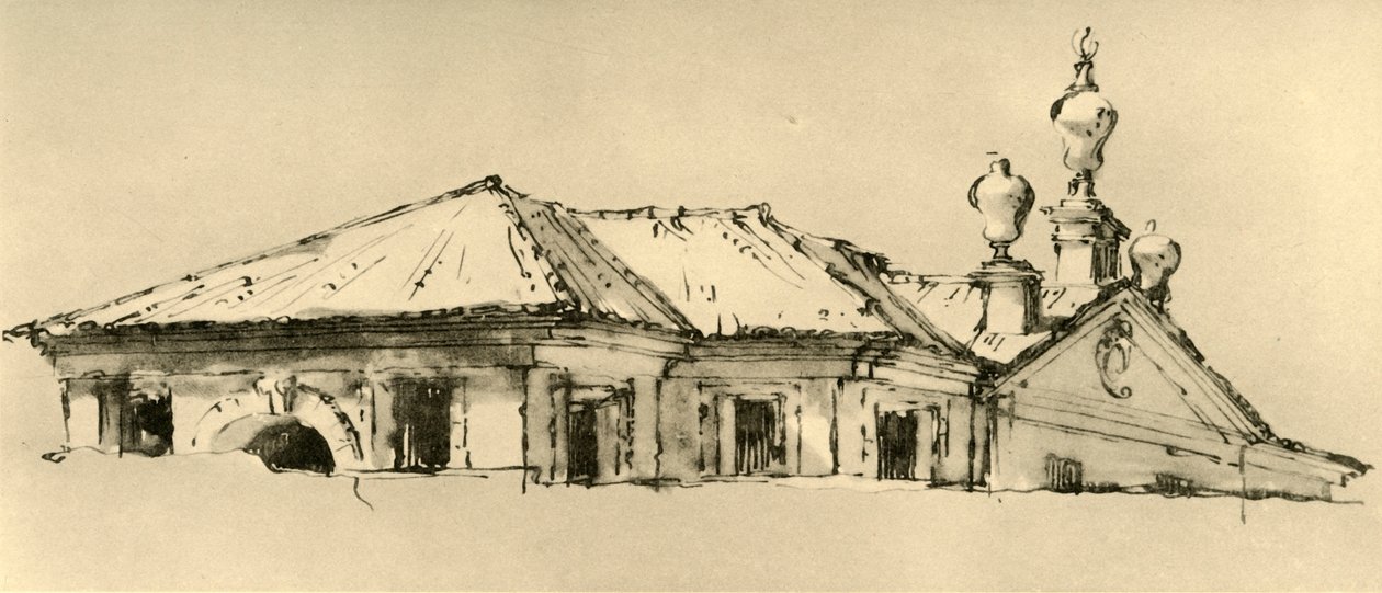 Dachgeschoss einer Villa von Giovanni-Battista Tiepolo