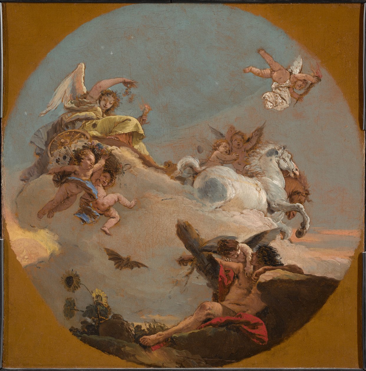 Der Wagen der Aurora von Giovanni Battista Tiepolo