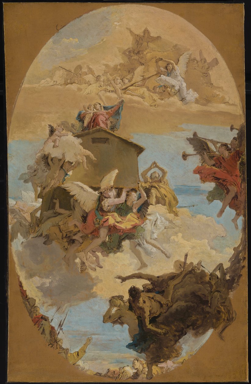 Das Wunder des Heiligen Hauses von Loreto von Giovanni Battista Tiepolo