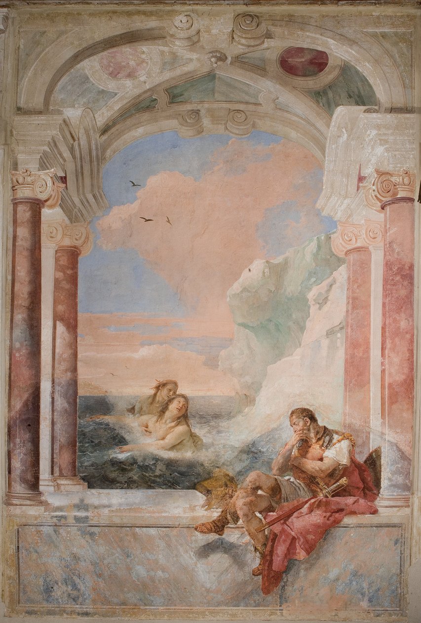 Thetis tröstet ihren Sohn Achilles, aus dem Raum der Ilias in der Palazzina, 1757 von Giovanni Battista Tiepolo