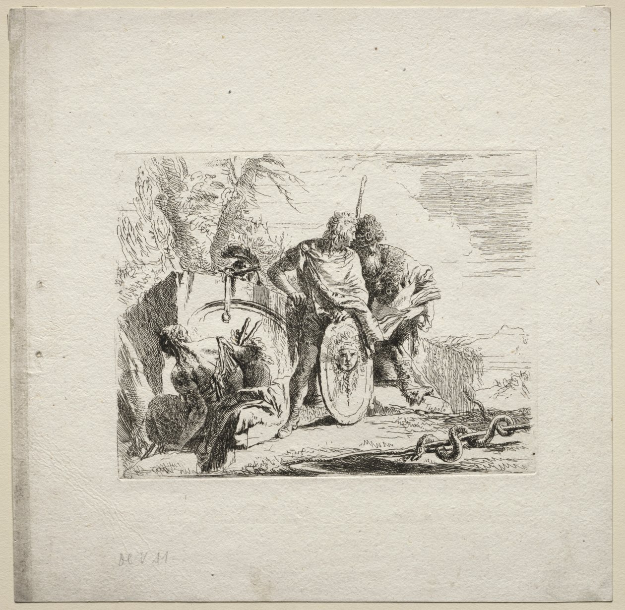 Verschiedene Kaprizen: Der junge Soldat und der Astrologe von Giovanni Battista Tiepolo