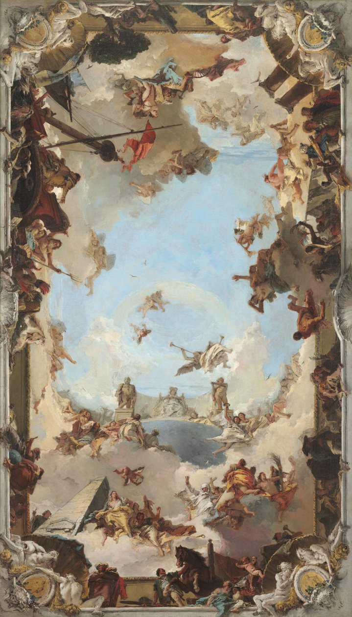Reichtum und Vorteile der spanischen Monarchie unter Karl III. von Giovanni Battista Tiepolo