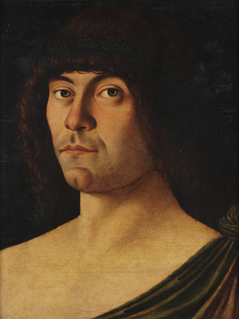 Ritratto di un umanista - Ritratto di poeta laureato von Giovanni Bellini
