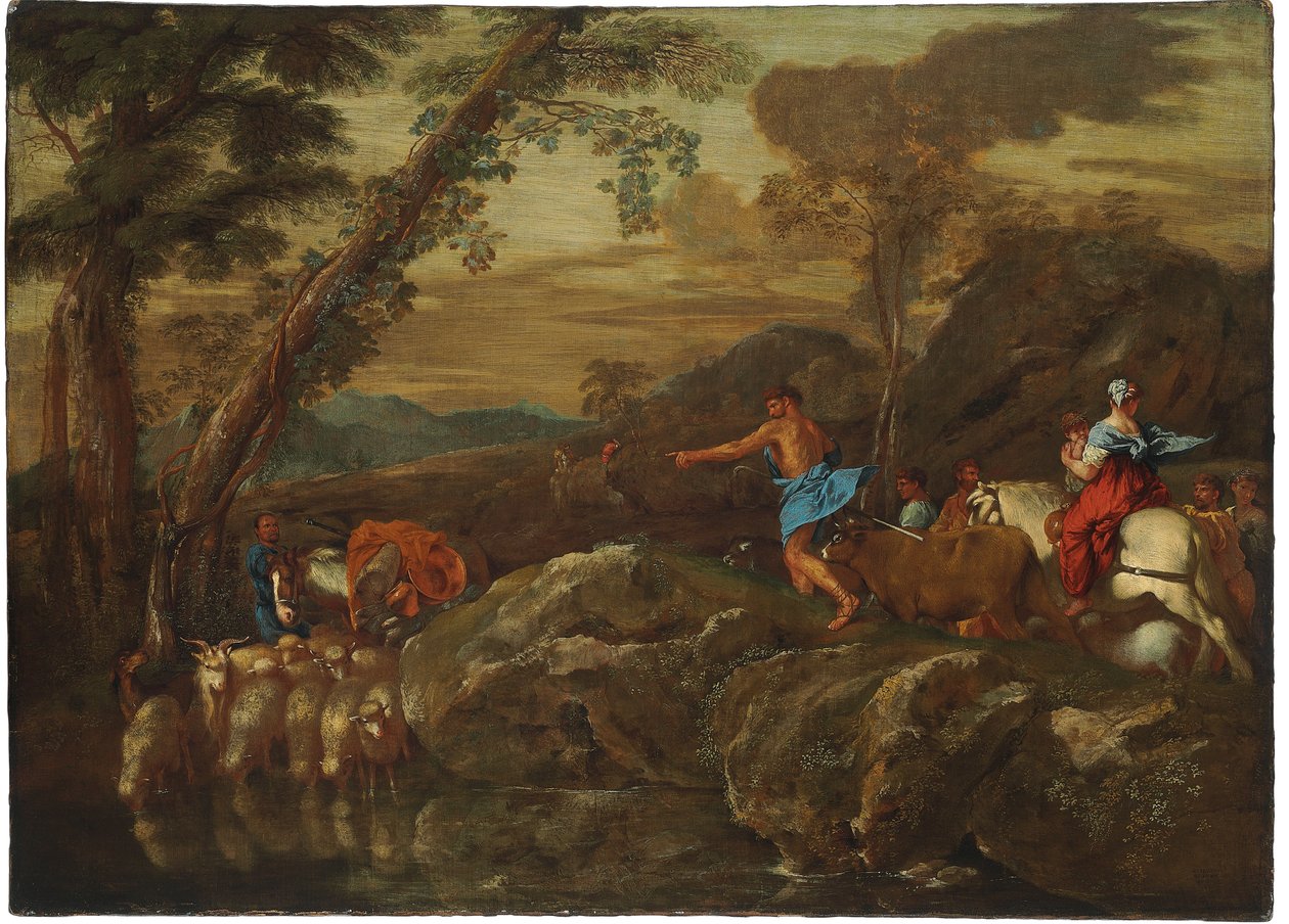 Jakobs Reise, 1633 von Giovanni Benedetto Castiglione
