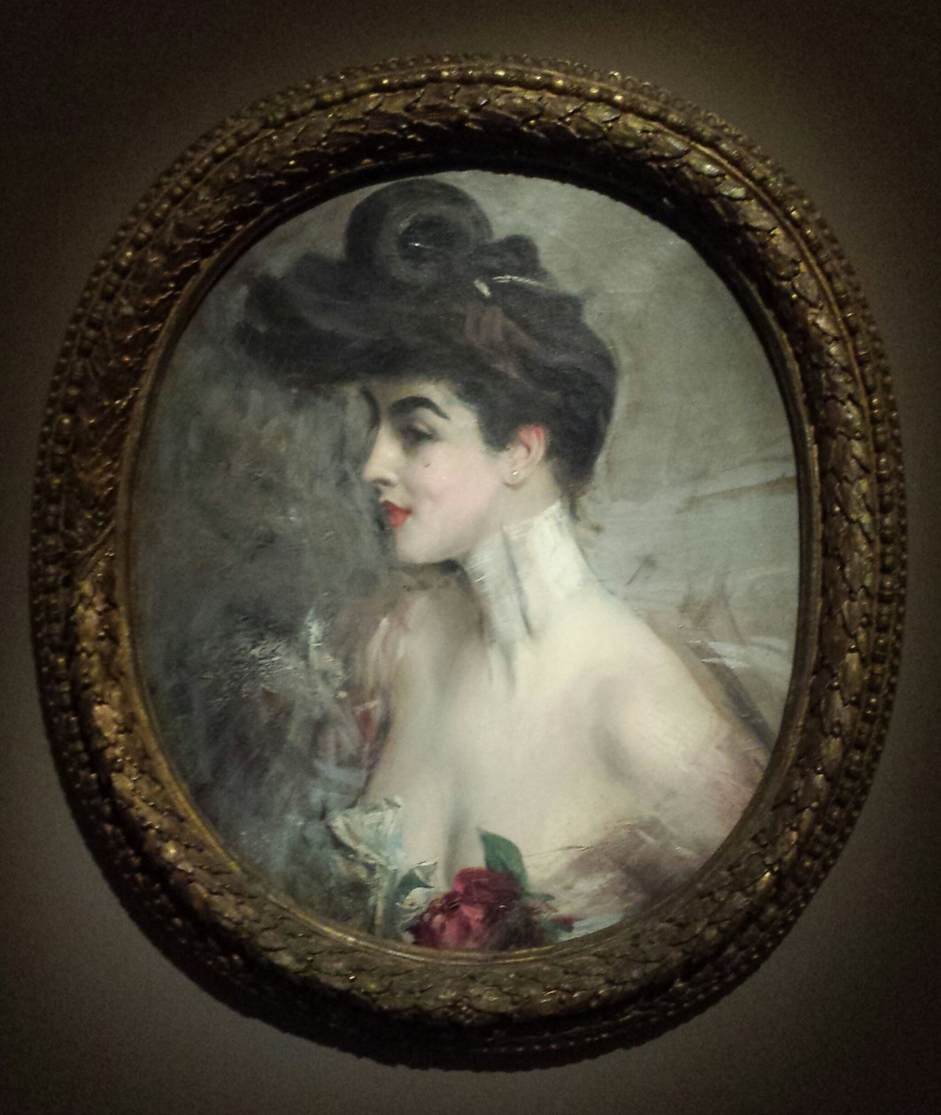 Boldini - Porträt von Mme X., mit Perlenhalsband von Giovanni Boldini