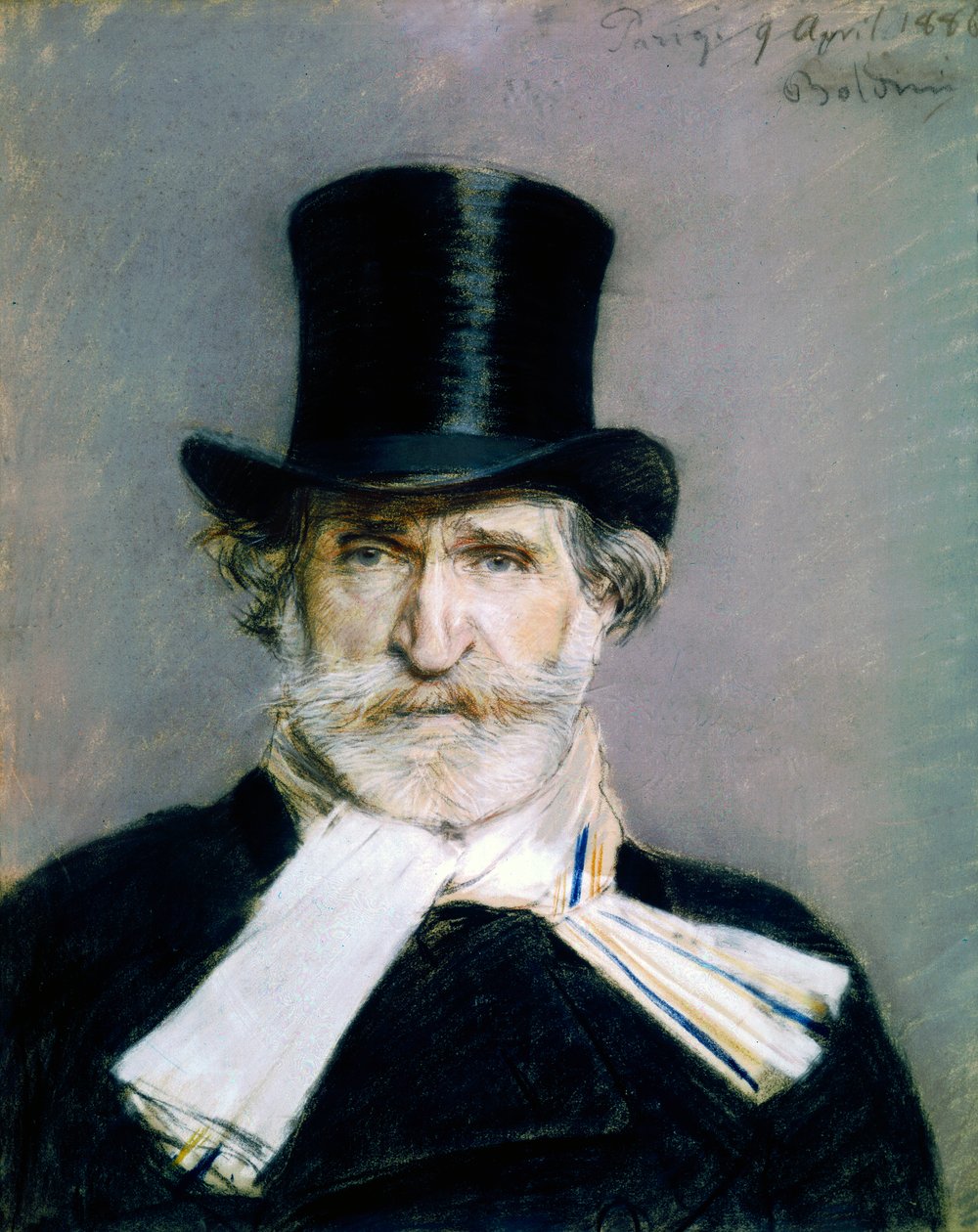 Porträt von Giuseppe Fortunino Francesco Verdi von Giovanni Boldini