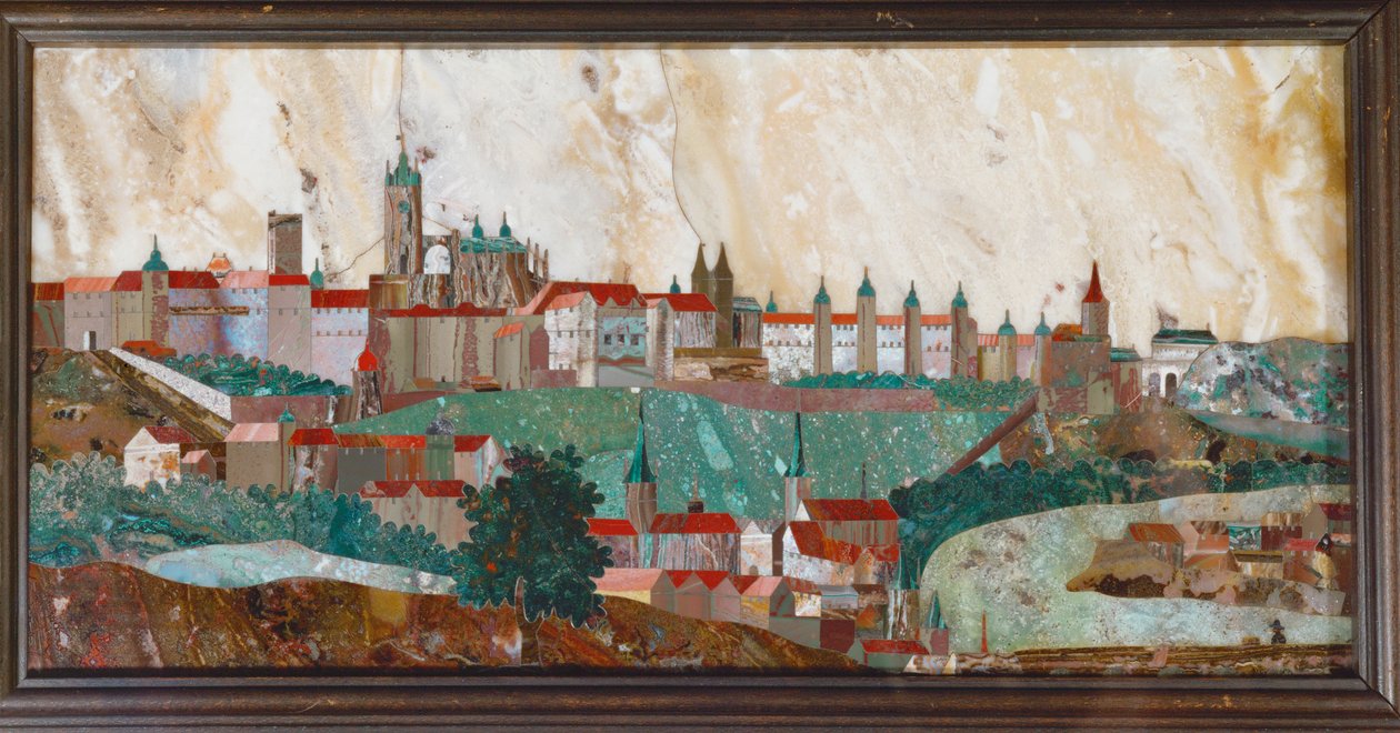 Der Hradschin, Prag Mosaik aus Edelsteinen (Mosaik) von Giovanni Castrucci