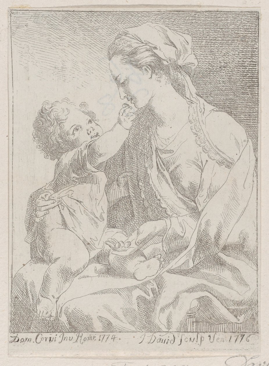 Jungfrau und Kind, 1776 von Giovanni David