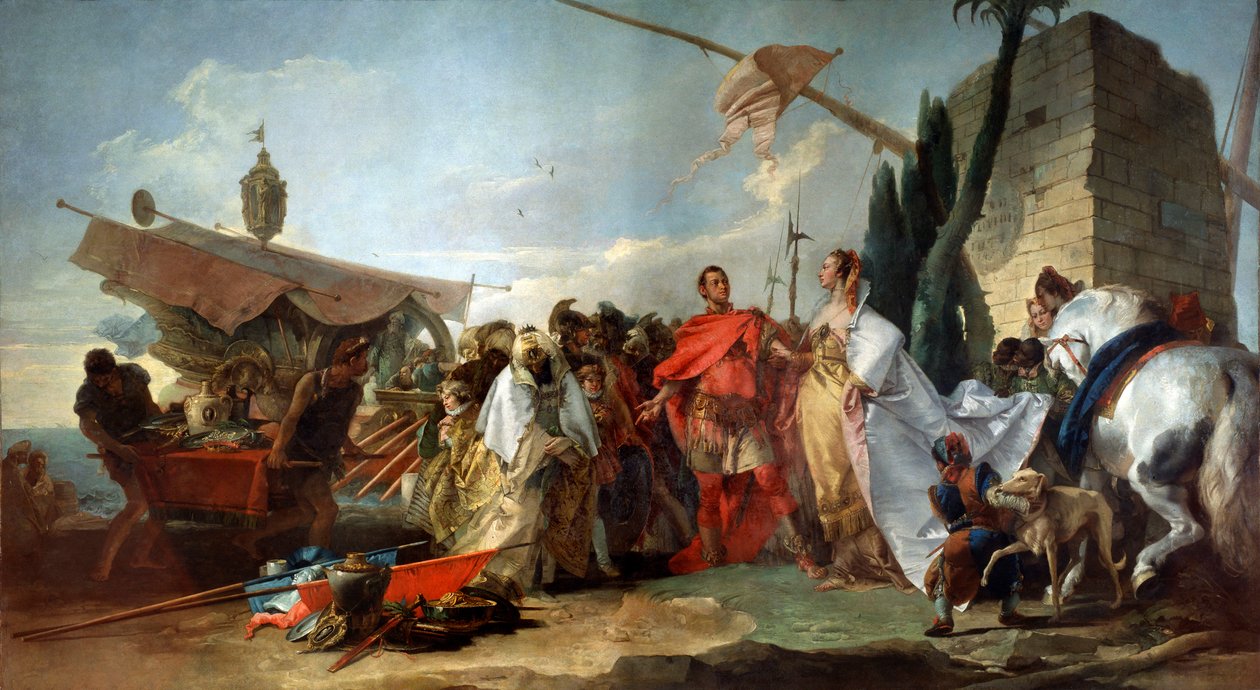 Cäsar trifft Kleopatra, 1747 von Giovanni Domenico Tiepolo