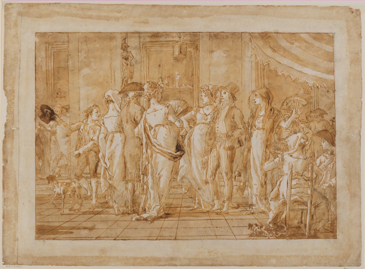 Auf dem Platz von Giovanni Domenico Tiepolo
