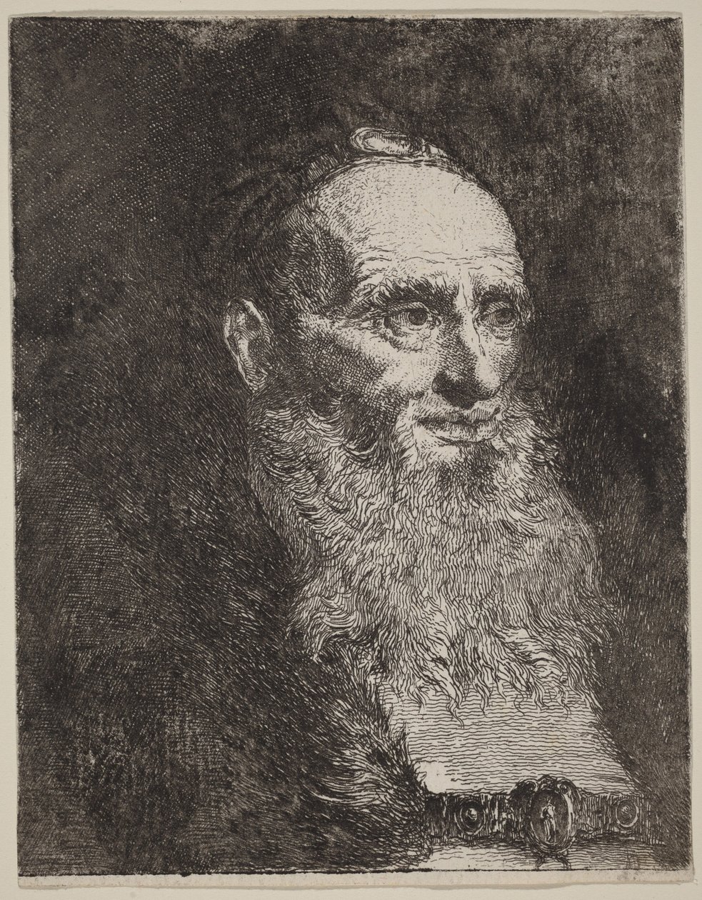 Alter Mann mit Bart von Giovanni Domenico Tiepolo