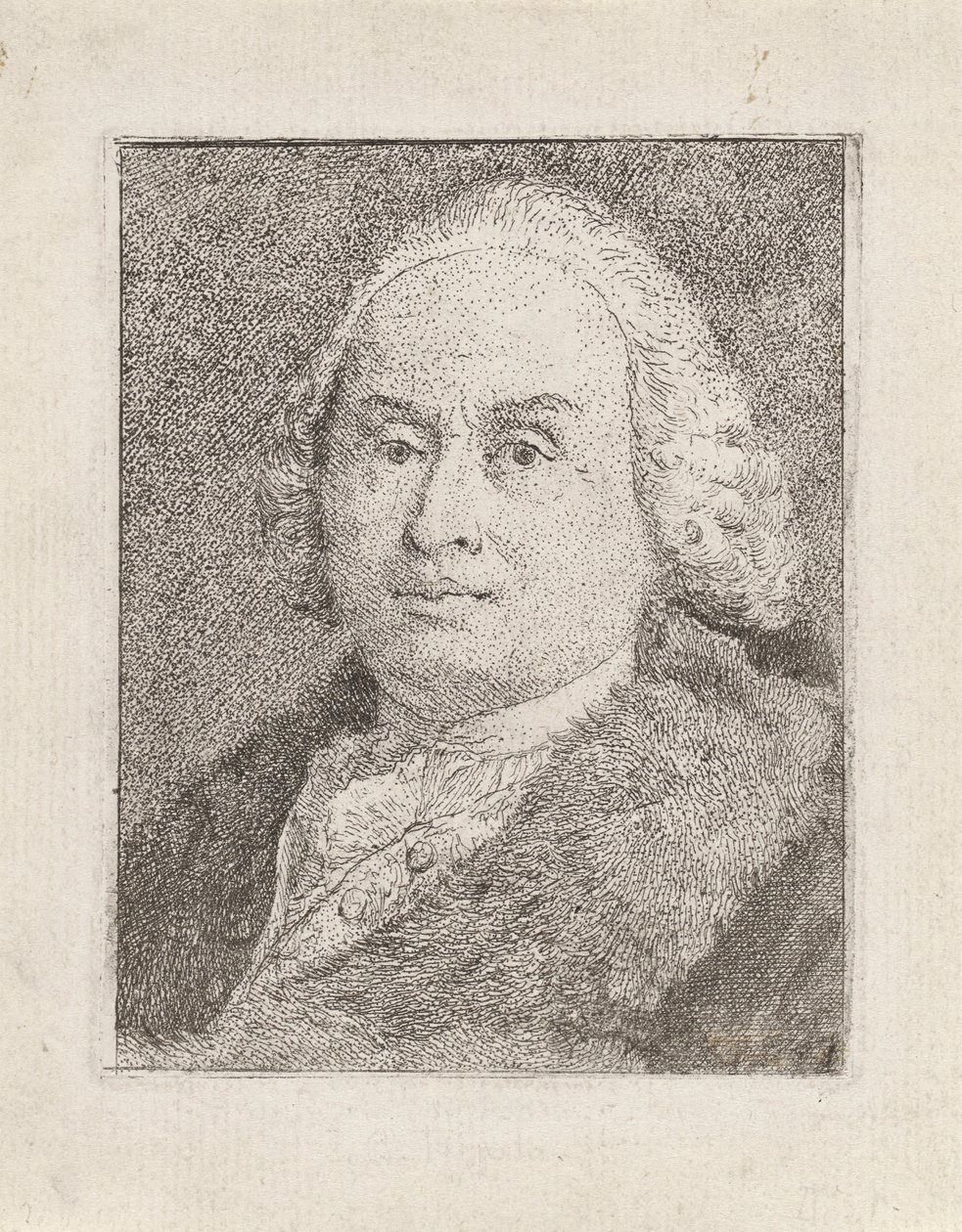 Porträt von Giambattista Tiepolo, aus der Sammlung von Köpfen von Giovanni Domenico Tiepolo