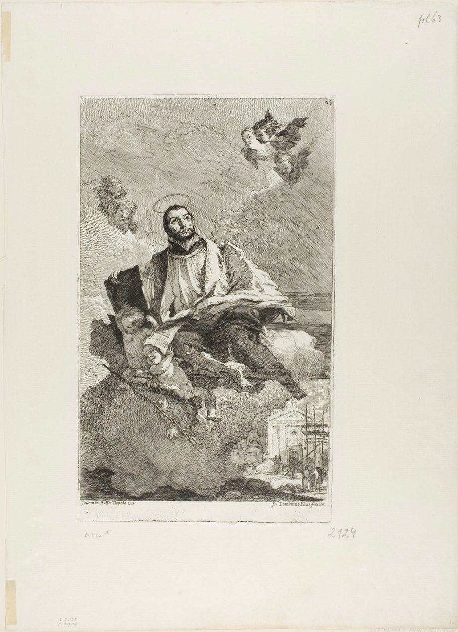 St. Gaetano von Thiene von Giovanni Domenico Tiepolo