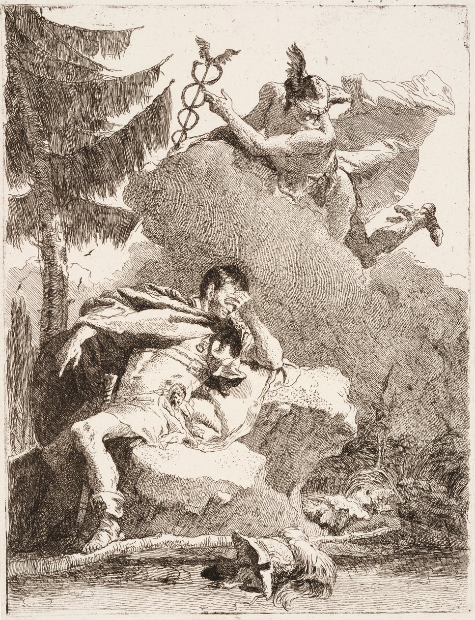 Der Traum des Aeneas von Giovanni Domenico Tiepolo