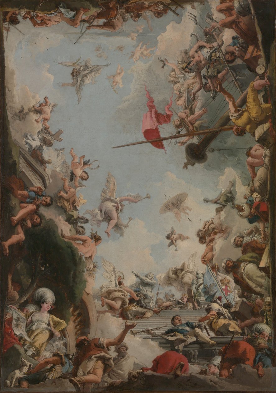 Die Verherrlichung der Familie Giustiniani, 1783 von Giovanni Domenico Tiepolo