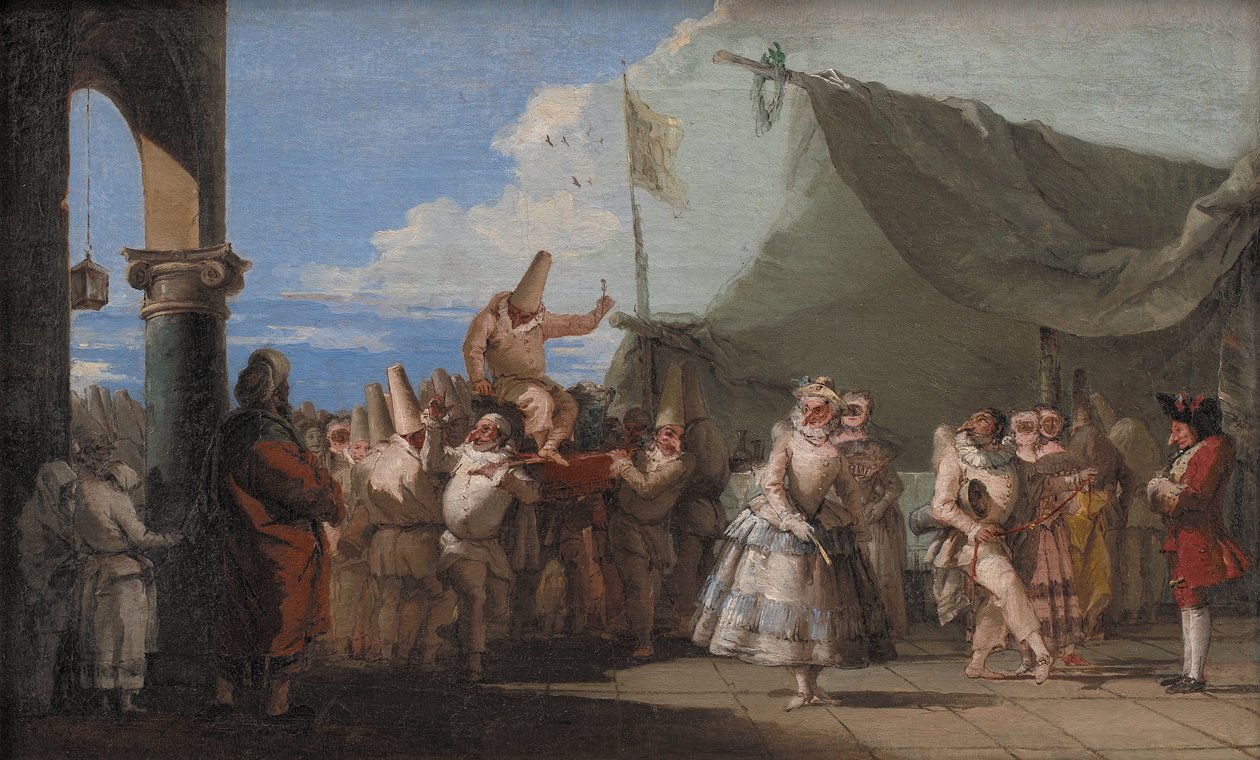 Der Triumph des Pulcinella von Giovanni Domenico Tiepolo