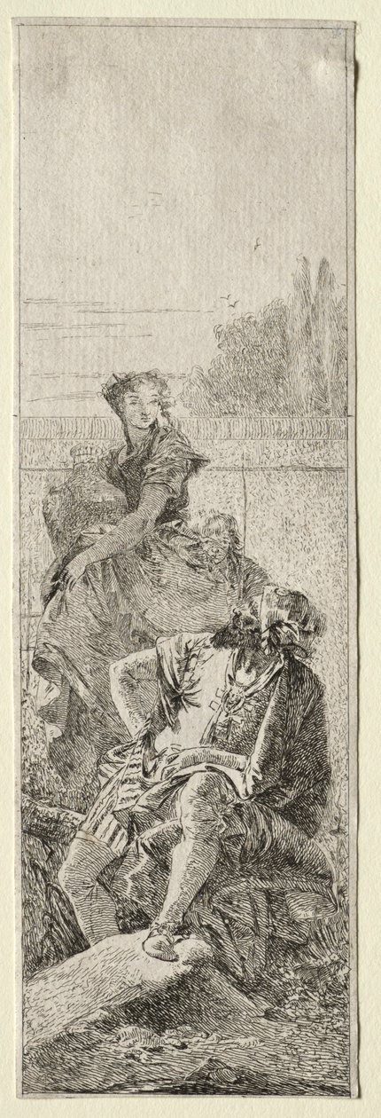 Zwei Bauern von Giovanni Domenico Tiepolo