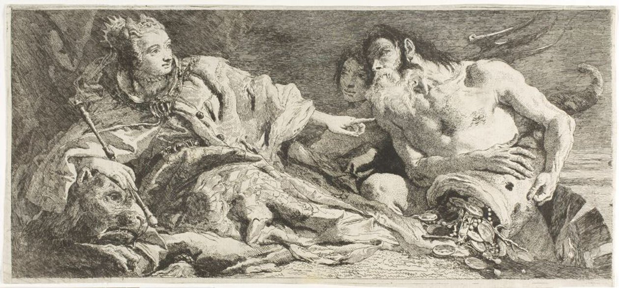 Venedig empfängt Neptuns Huldigung von Giovanni Domenico Tiepolo