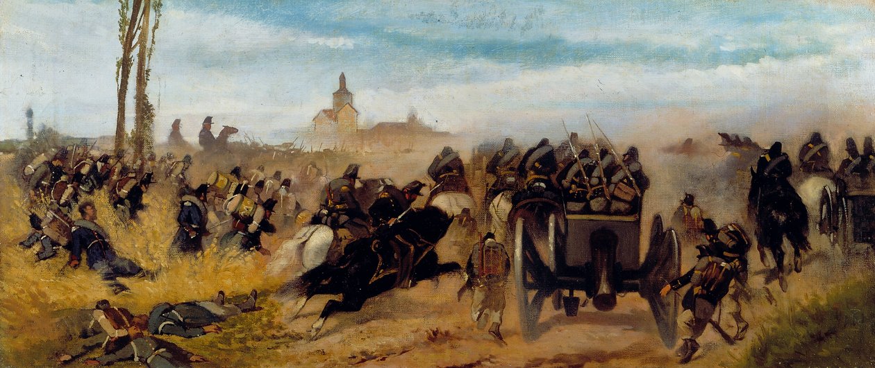 Episode des Angriffs auf die Madonna der Entdeckung, um 1864 von Giovanni Fattori