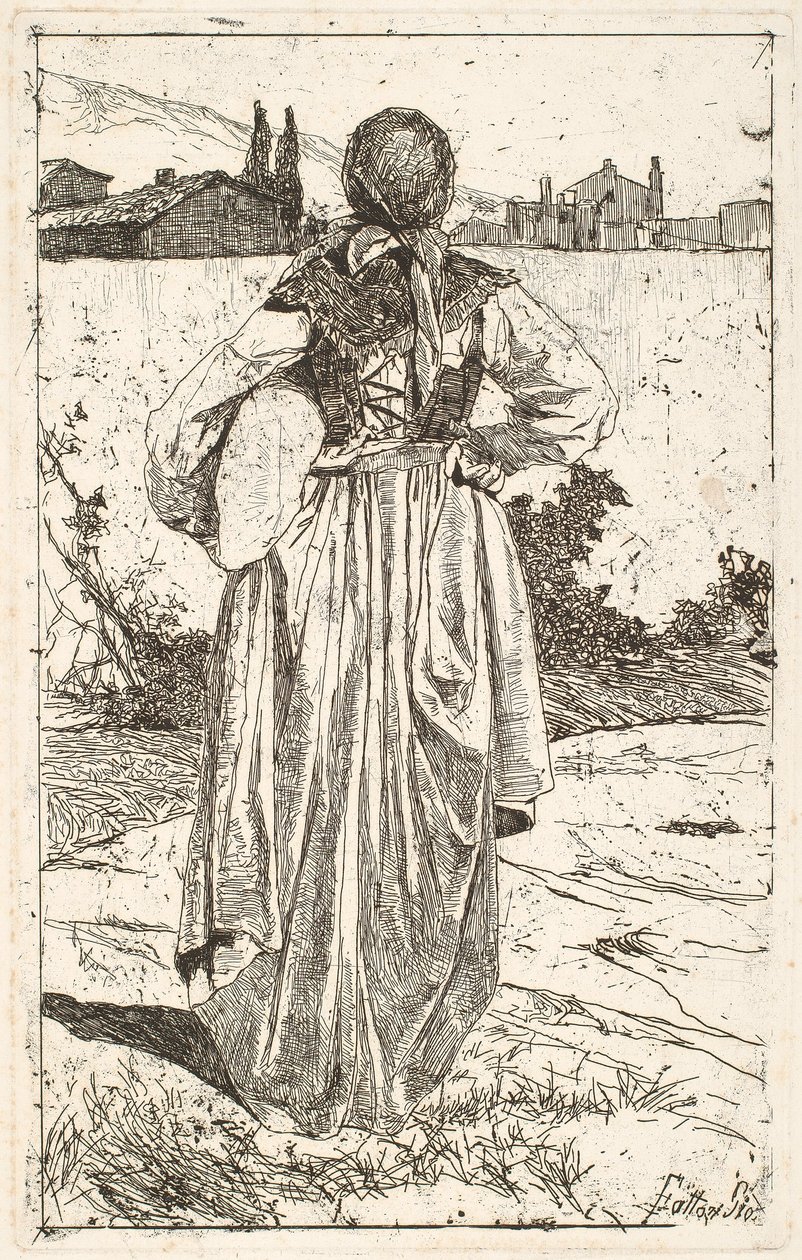Frau des Gabbro [Donna al gabbro] von Giovanni Fattori