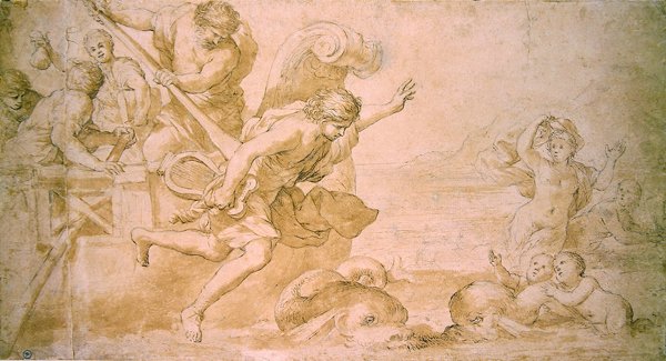 Arion und die Delfine von Giovanni Francesco Romanelli