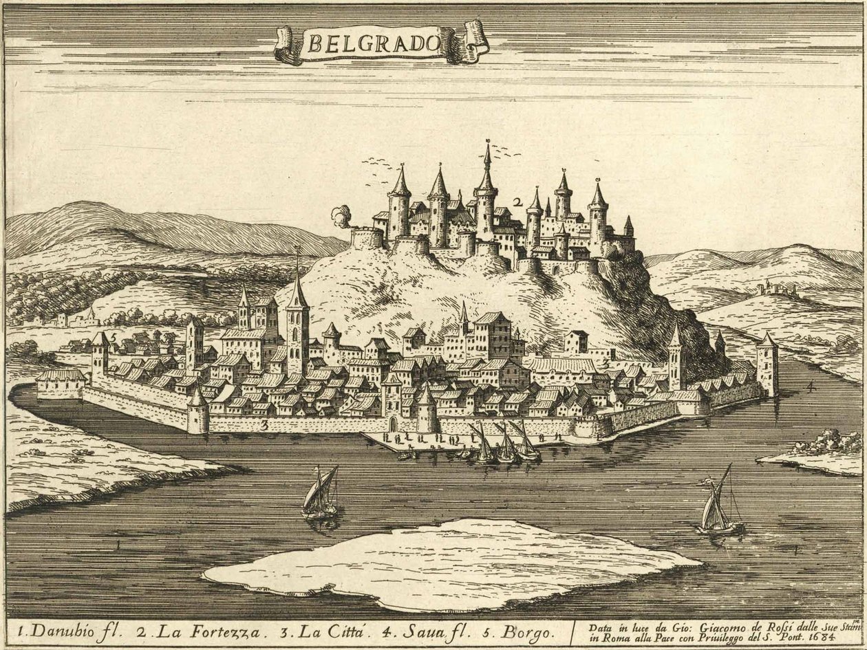 Festung Belgrad (Giovanni Giacomo De Rossi, 1683) von Giovanni Giacomo De Rossi